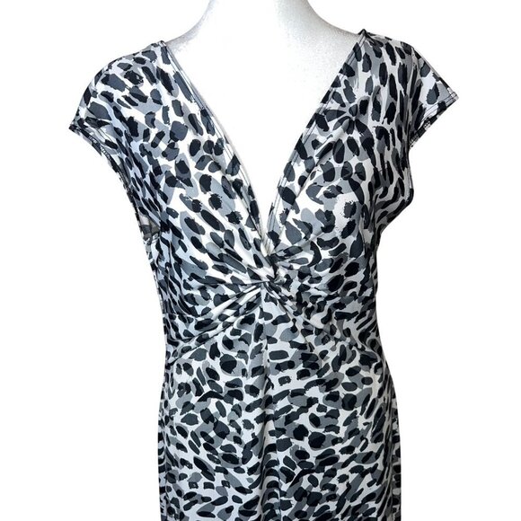 Tiana B. Stretch Pullover Maxi Dress Your Best Bet Black White Casual Size Small - Picture 3 of 7
